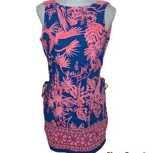 Lilly Pulitzer Pink and Blue Tropical Dress